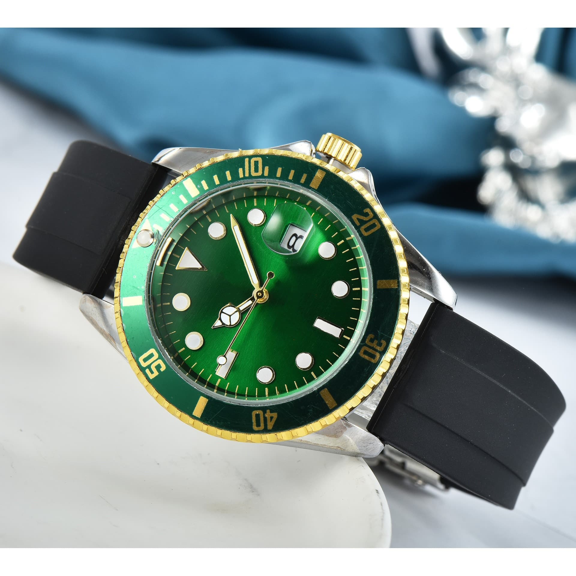 (Cross-border trading), (Wholesale), luxurious watch, men's quartz hair band, direct factory sales 3