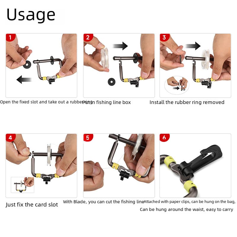Cross-border Amazon hot-selling fishing roe frames, hanging line plates, carrying fly fishing tools, fishing trays 3