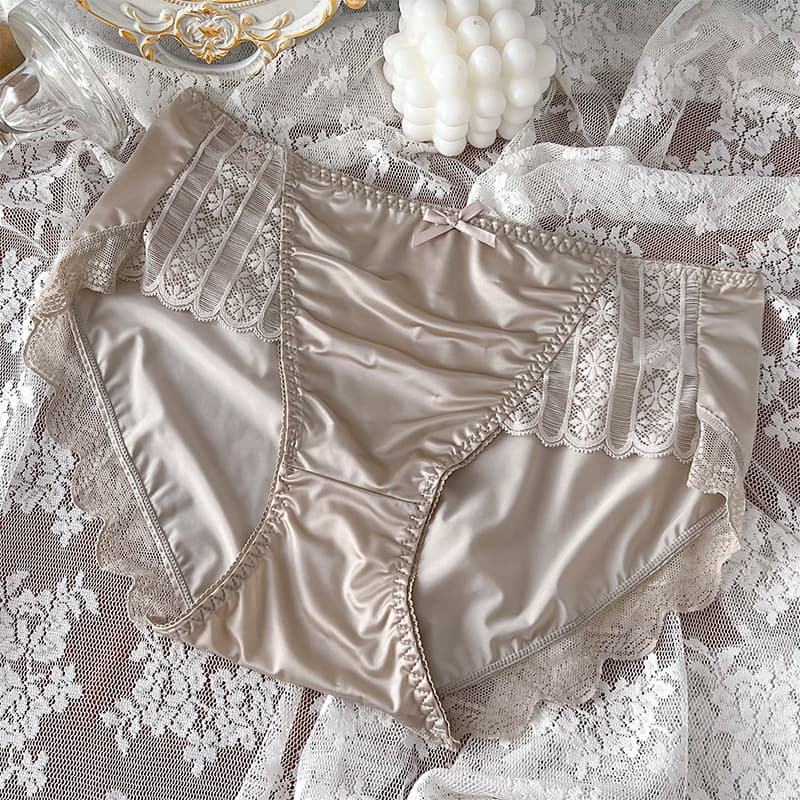 Lace pants, silk breathable trousers, cotton antibacterial thin shorts 5