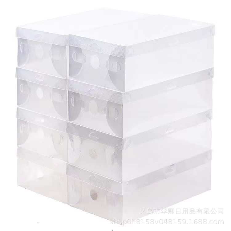 Thickened shoe storage box dust-proof shoe rack transparent plastic shoe box one-piece storage manufacturer wholesale foldable 5