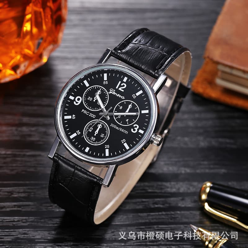 Fashionable quartz swiss watch, glossy belt, (Physicals), Birthday gift 4