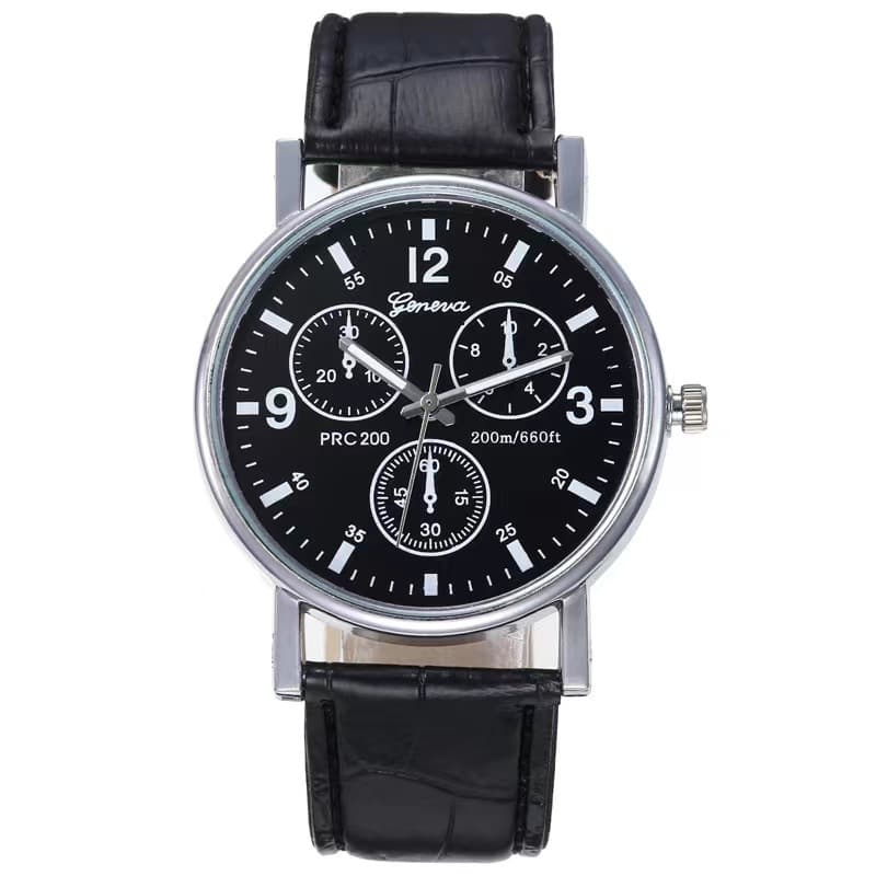 Fashionable quartz swiss watch, glossy belt, (Physicals), Birthday gift