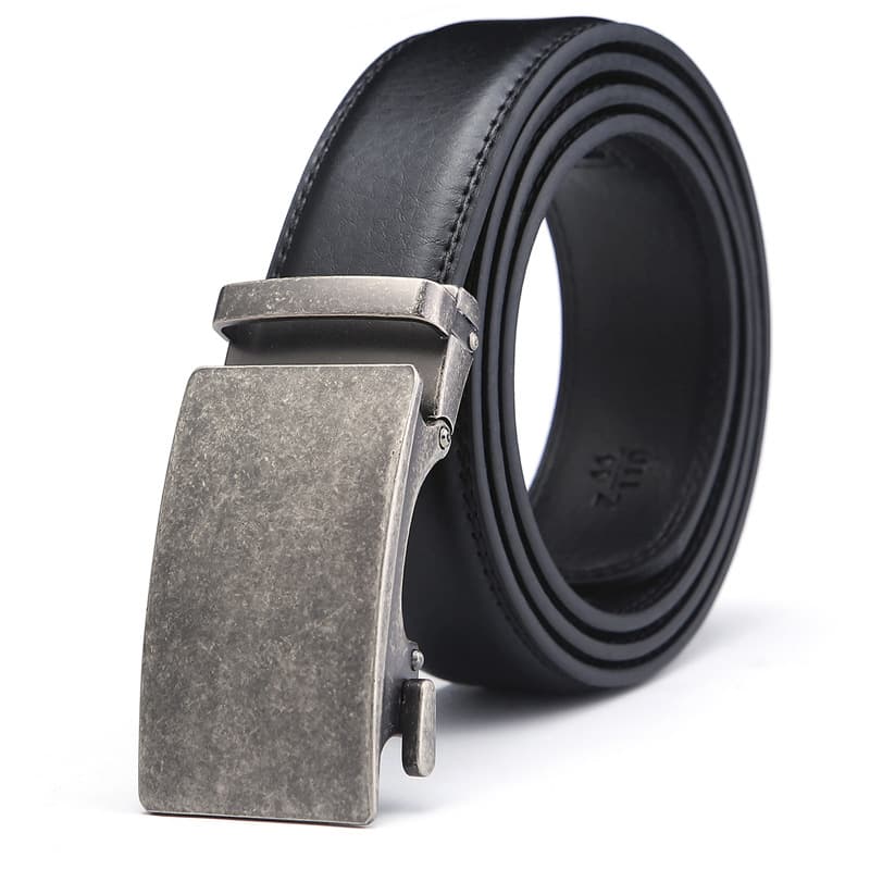 (Cross-border trading), high-end trousers, leather belt, Amazon, with a vintage distressed effect, genuine leather 1