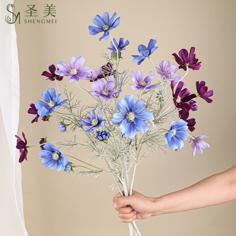 High simulation Persian chrysanthemum fake flower bundle camera props home hotel wedding decoration flower home rural wind decoration 2