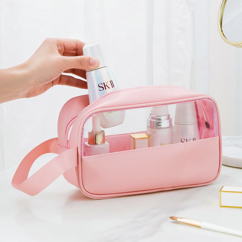 Capacious cosmetic bag, handheld shoulder bag, brand organizer bag for traveling PVC, storage bag, internet celebrity 4