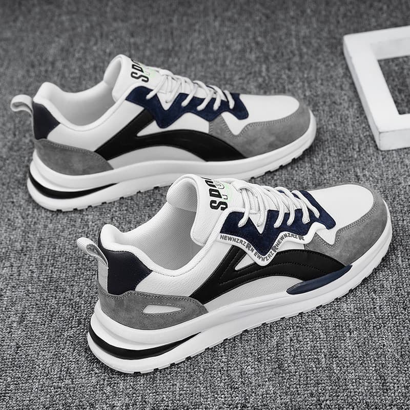 Men's Shoes Spring 2025 New Trendy Mesh Breathable Sports Leisure Running Teenagers Dad's All-match Trendy Shoes 2