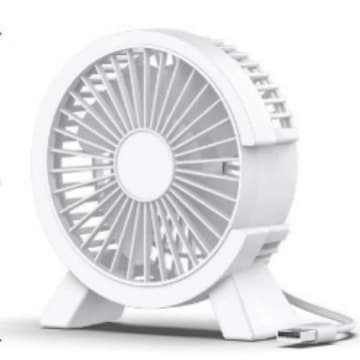 Office desktop small fan low noise continuation small student dormitory dormitory bed large air -volume plug -in fan 5