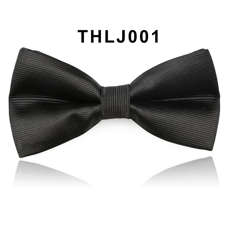 Burgundy black bow tie English style with bow, Korean style 2