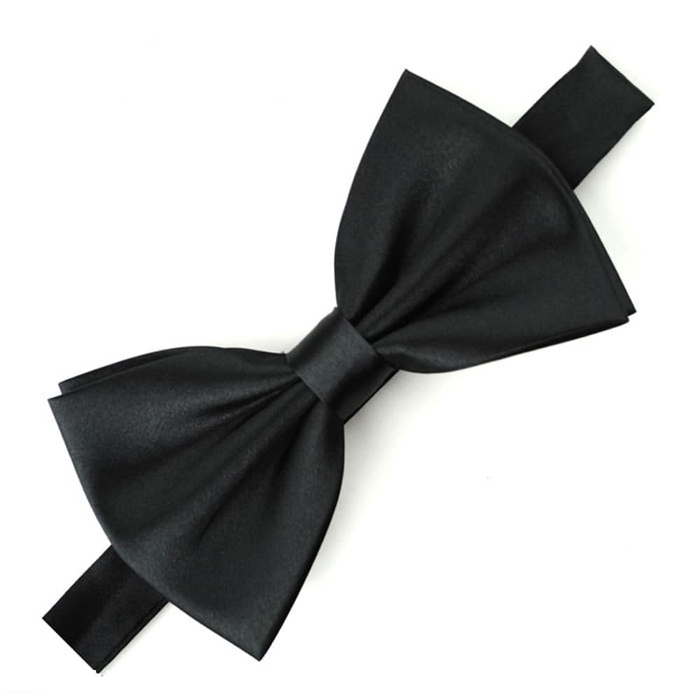 Burgundy black bow tie English style with bow, Korean style 5