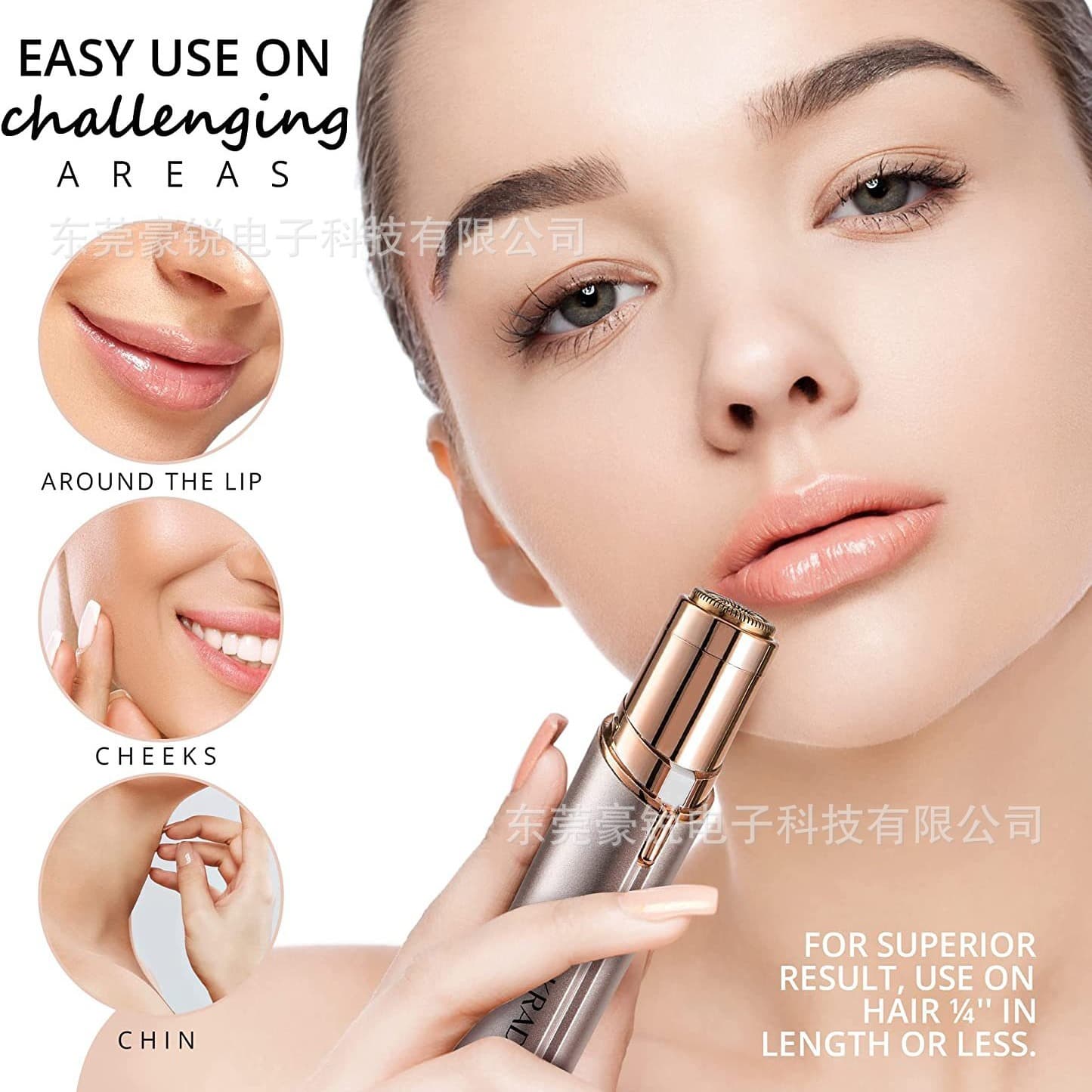 Facial Hair Removal Device Electric Eyebrow Trimmer 3