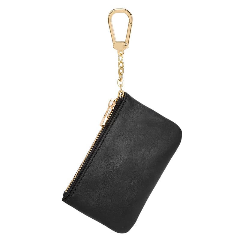 Leather small wallet, coins with zipper, short ultra thin shoulder bag, European style, genuine leather, simple and elegant design 2