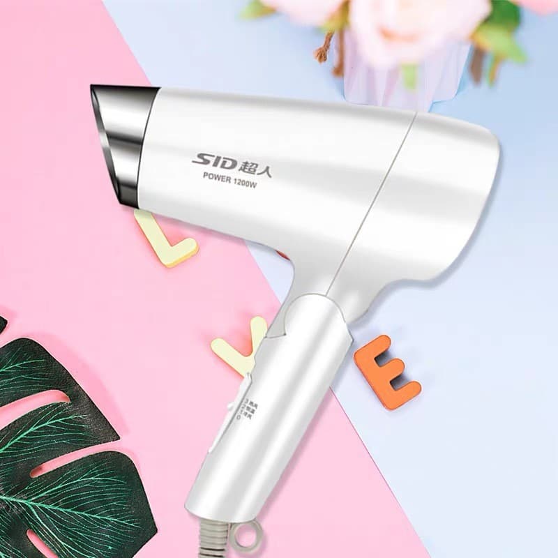 SID Superman RD1210 Student hair dryer Portable folding hair dryer Furnishing dormitory blowing hair hair dryer 2
