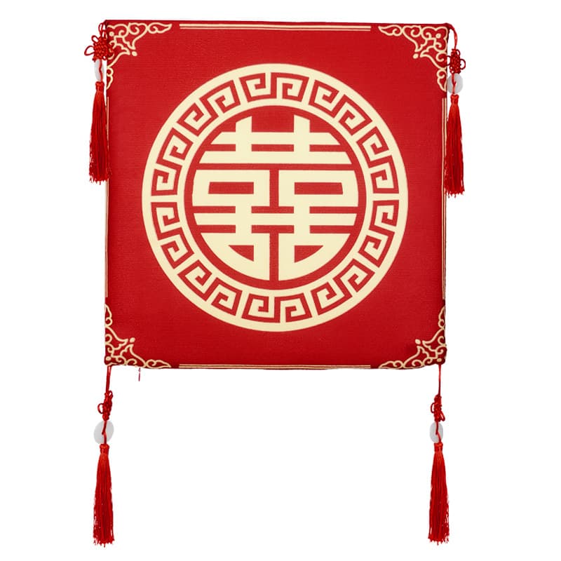 Kneeling pad wedding, toasting, blessing, a pair of tea, kneeling to worship red happy pads bride to change wedding supplies 5