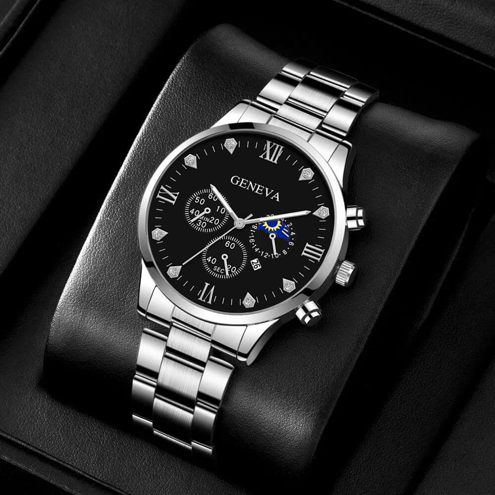 Trend universal fashionable quartz watches, bracelet, set, watch, factory direct supply, men's style 4