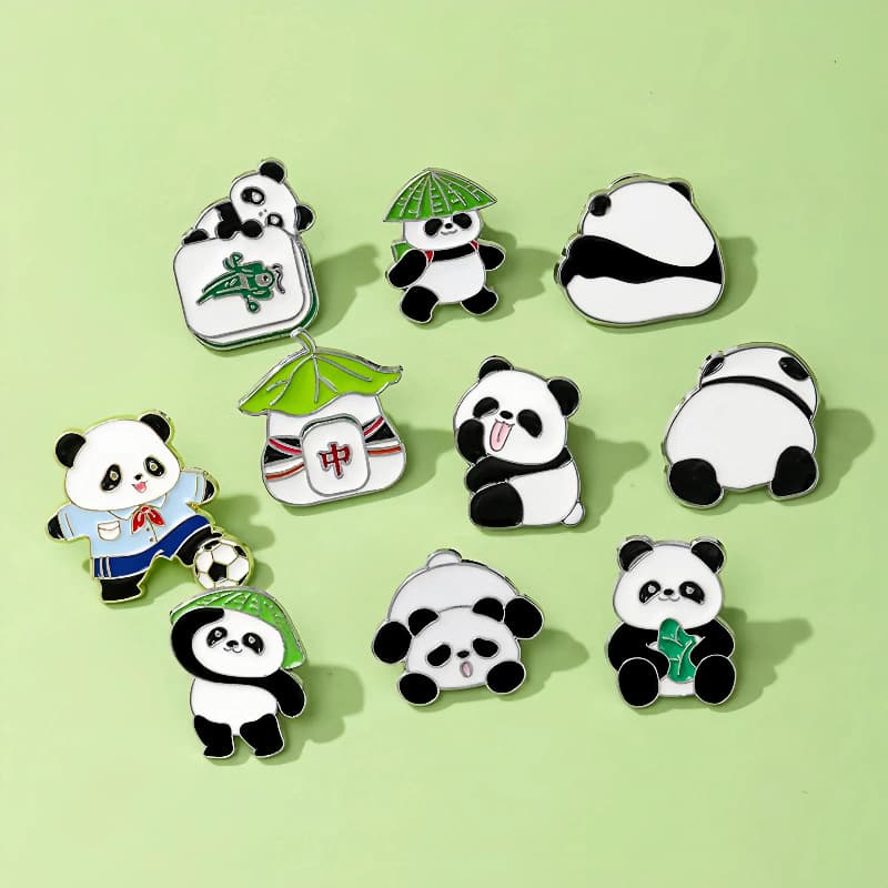 Cute brooch, badge, bag accessory, Chinese style 2