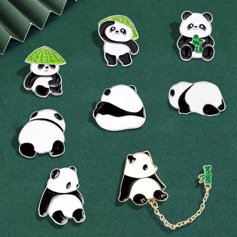 Cute brooch, badge, bag accessory, Chinese style