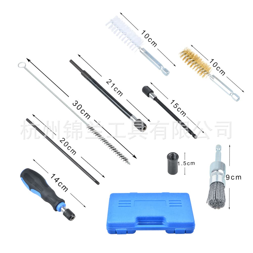 19 pieces of fuel injector base Clean tool group set engine cleaning tool set 4