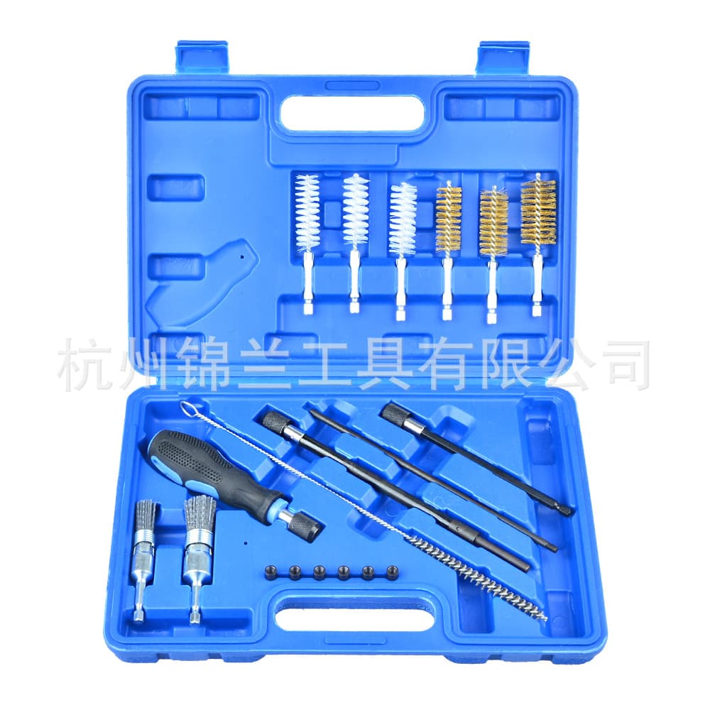 19 pieces of fuel injector base Clean tool group set engine cleaning tool set 1