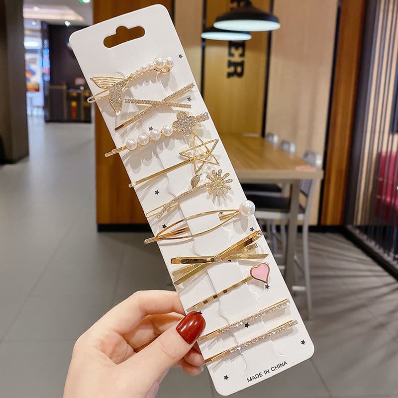[Crystals Hairpins for Women Girl Sweet Simple Hair Clips] 7
