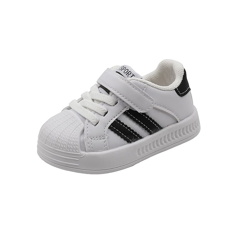 Autumn sports children's non-slip white shoes for early age, soft sole 5