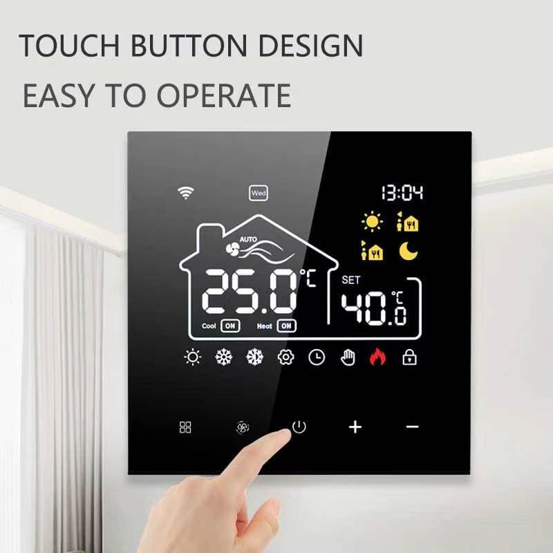 Indoor central air conditioning thermostat floor heating integrated intelligent temperature control regulator digital display intelligent thermostat 2