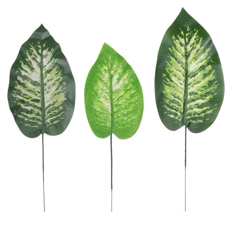 Cross -border simulation leaf cat climbing rack green plant beauty banana leaves artificial flower arrangement accessories watermelon leaf elephant ear leaf 5