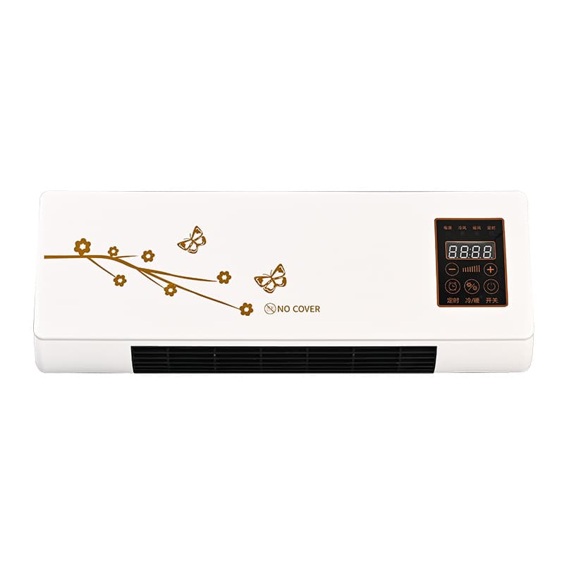 Factory cross-border home wall-mounted remote control small mobile hair dryer heater electric heating bladeless fan 5