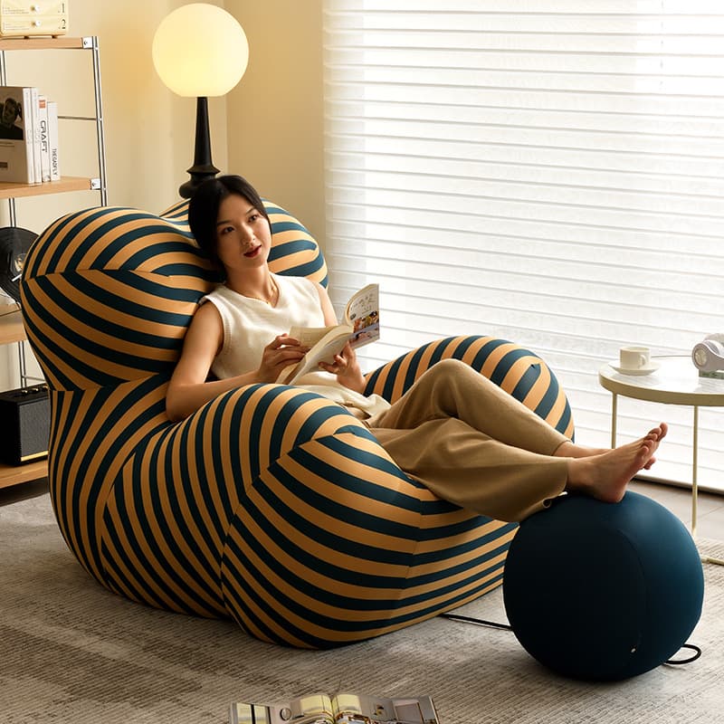 Sofa, creative hair mesh, light luxury style, internet celebrity, simple and elegant design 2