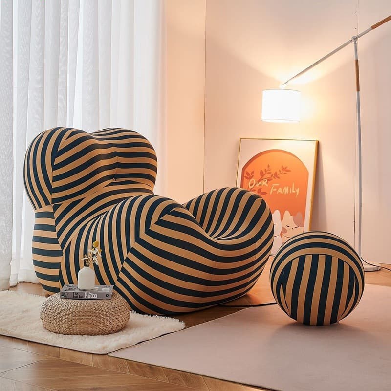 Sofa, creative hair mesh, light luxury style, internet celebrity, simple and elegant design 1