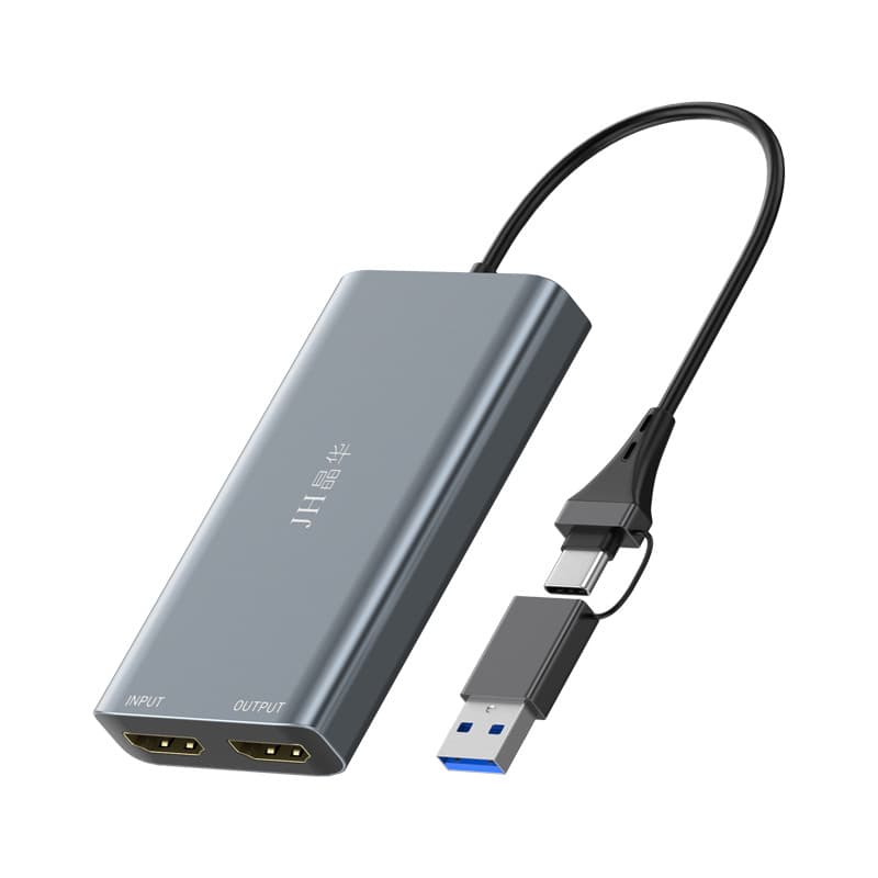 Hdtv video capture card usbtypec double input 4k loop out display e-commerce game live recording while playing and recording 5
