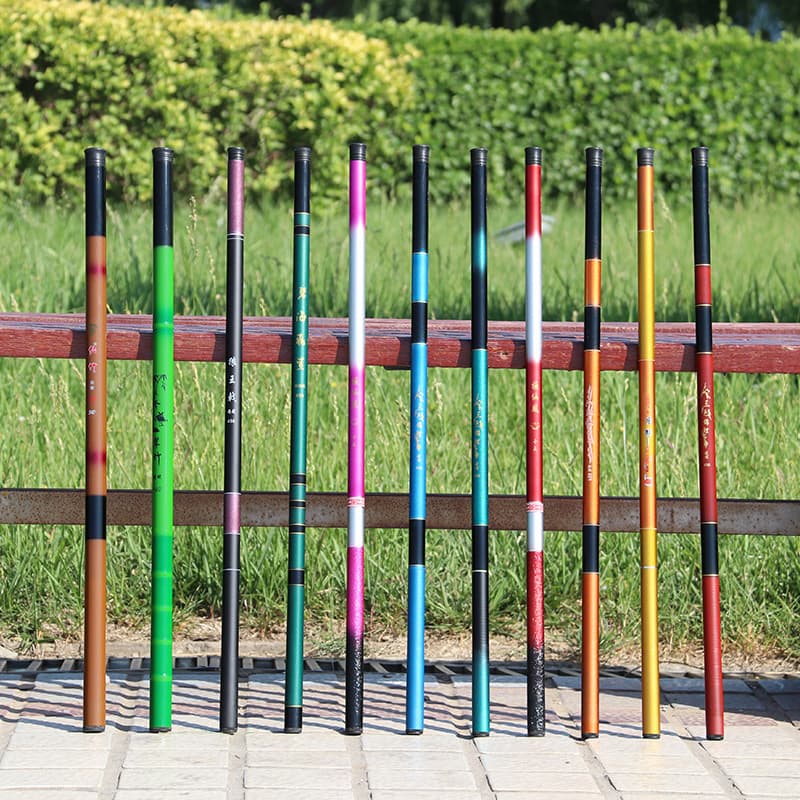 Fiberglass short-section stream hand rod fishing rod manufacturer wholesale ultra-light hard portable platform fishing crucian carp Luya rod fishing rod 3