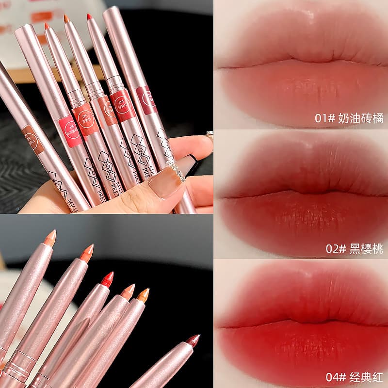 Lip pencil, waterproof lipstick, matte makeup primer, long-term effect, internet celebrity 3