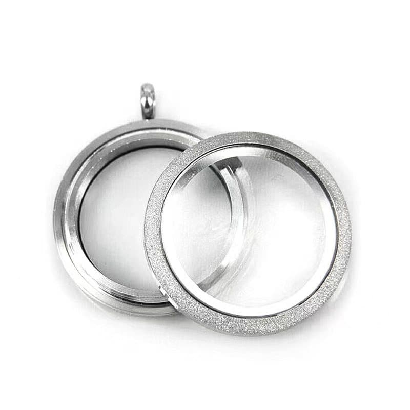 Opening pendant stainless steel, necklace, cinnabar, does not fade 3