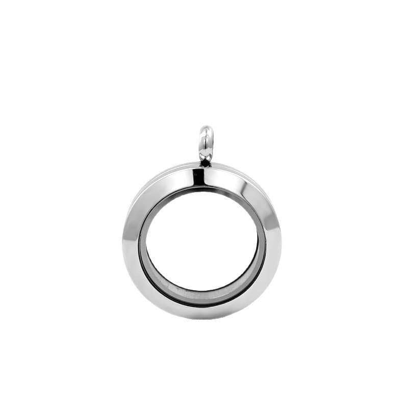 Opening pendant stainless steel, necklace, cinnabar, does not fade 5