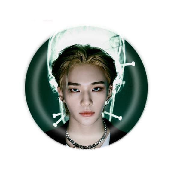 Stray Kids men's singing combination badge broiler broiler 58mm pony iron chest chapter 3
