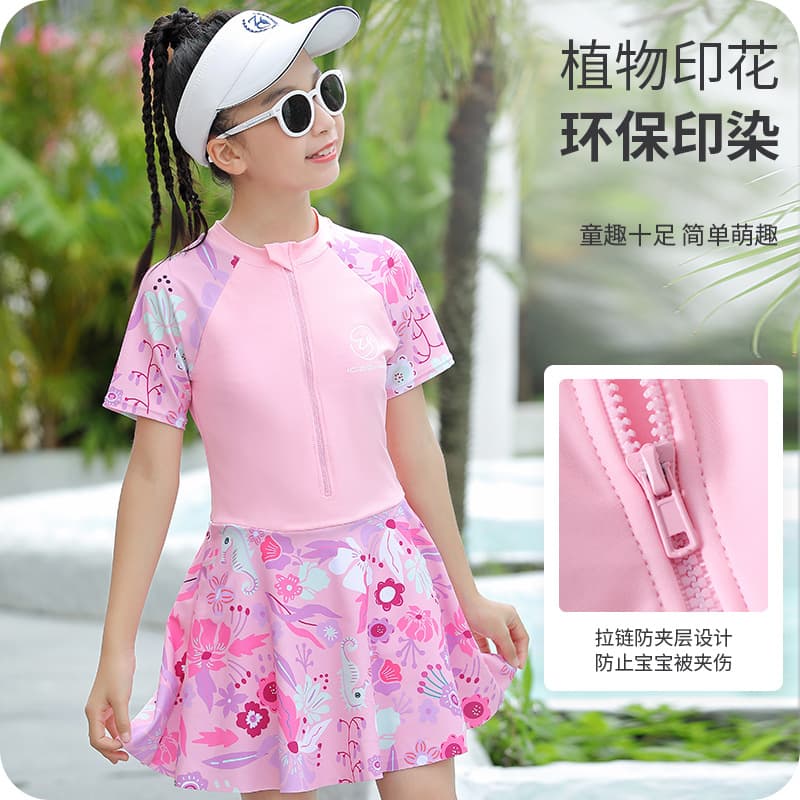 Children's swimwear, trousers for students girl's, for teenagers, sun protection 3
