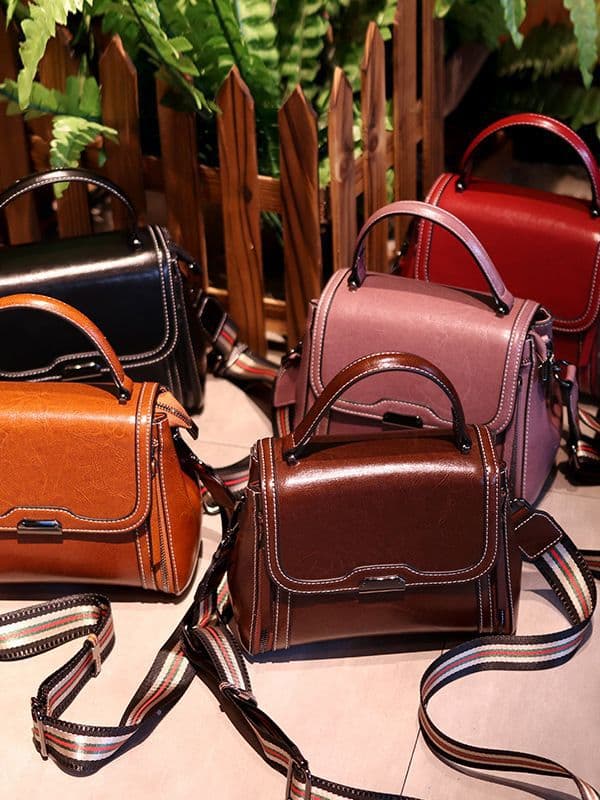 Shoulder bag, small bag, one-shoulder bag, genuine leather, city style, high-end 5