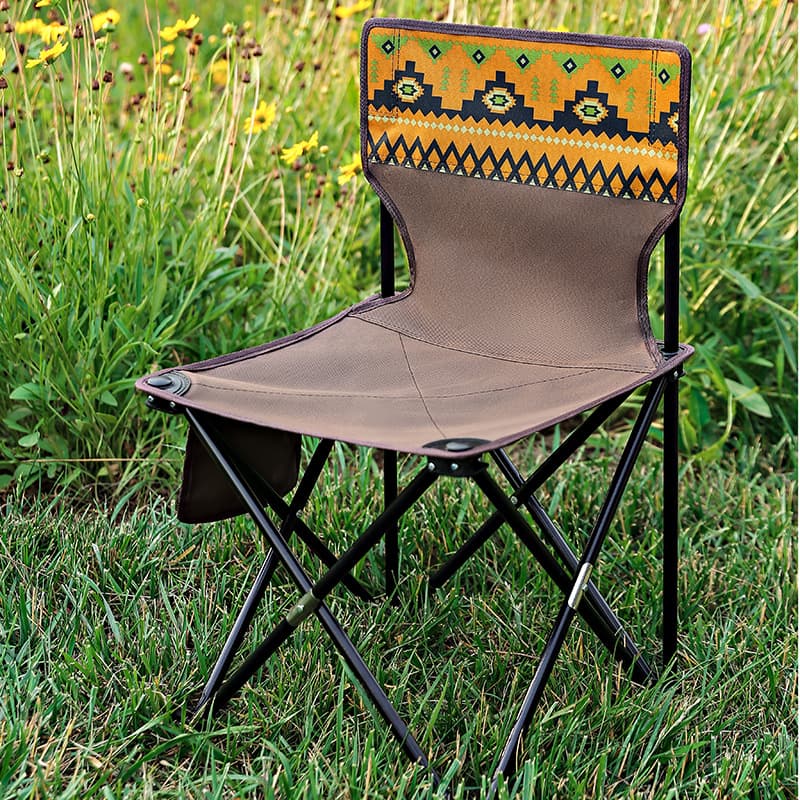 Outdoor camping fishing folding chair Portable chair fishing stool beach Maza barbecue Oxford cloth folding chair 2