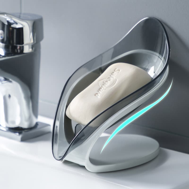 Transparent soap holder, drying rack 3