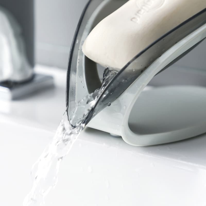 Transparent soap holder, drying rack 4
