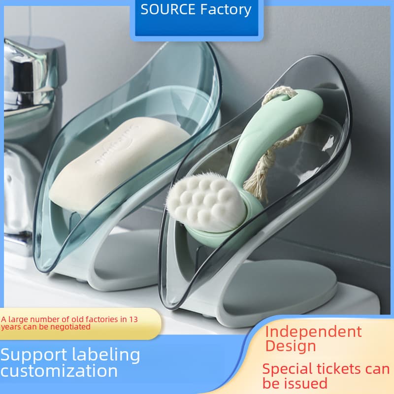 Transparent soap holder, drying rack 1