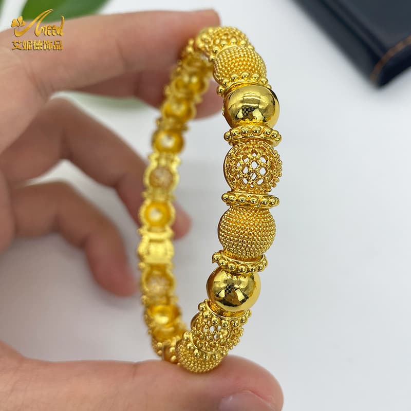 (Cross-border trading), (Wholesale), gold bracelet for bride, 24 carat 2