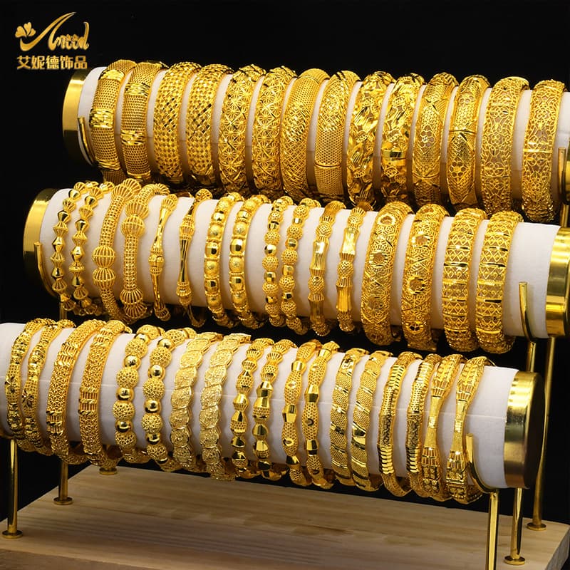 (Cross-border trading), (Wholesale), gold bracelet for bride, 24 carat 1