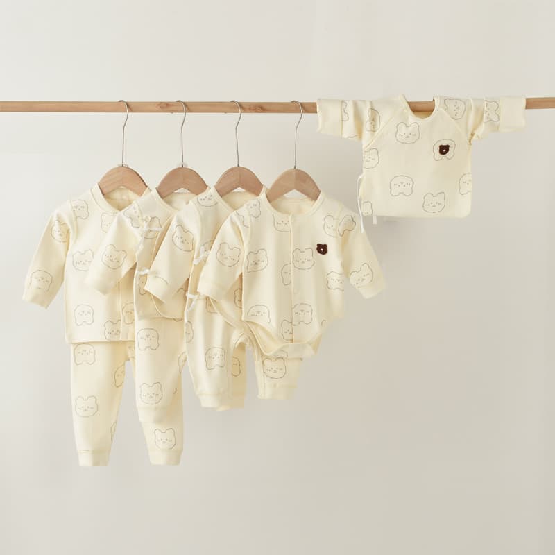 Children's split cotton set for new born, thermal underwear, pijama 4