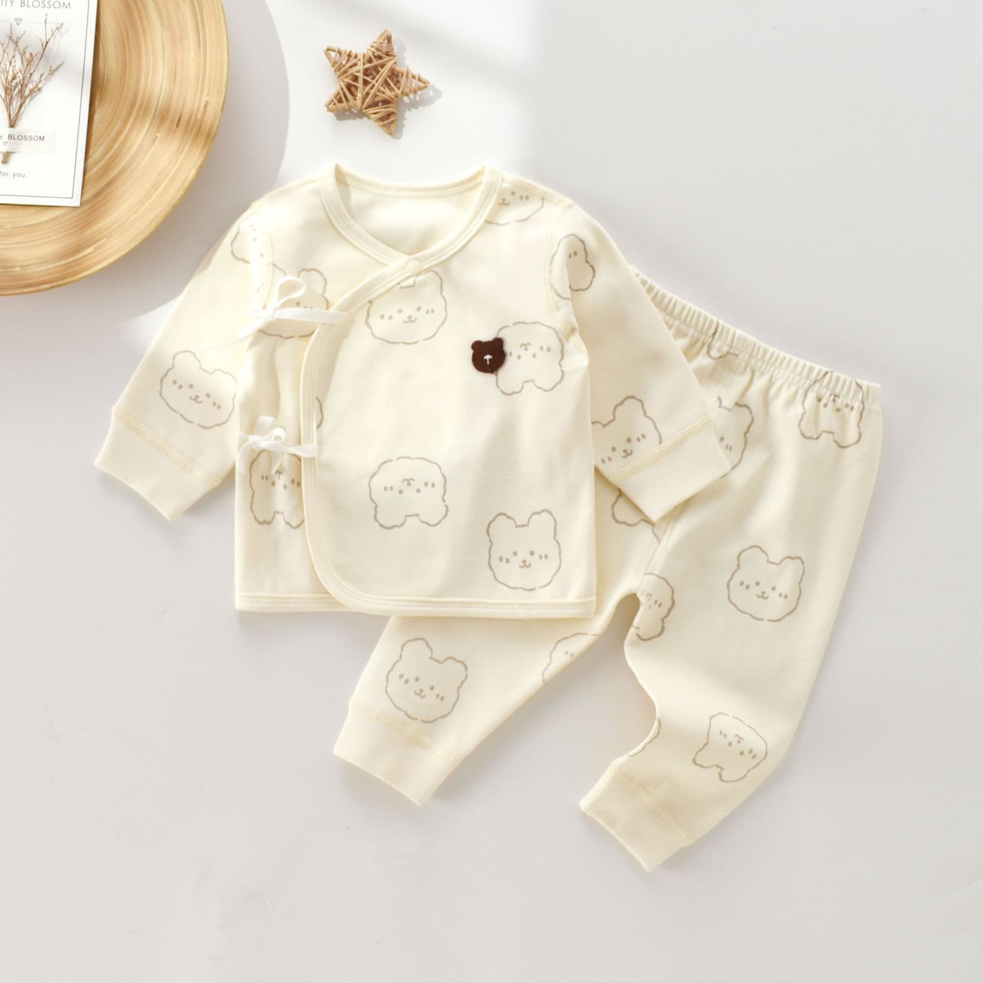 Children's split cotton set for new born, thermal underwear, pijama