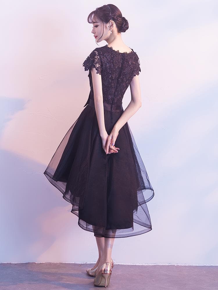 Black wedding dress, evening dress, elite skirt, for teenagers 3