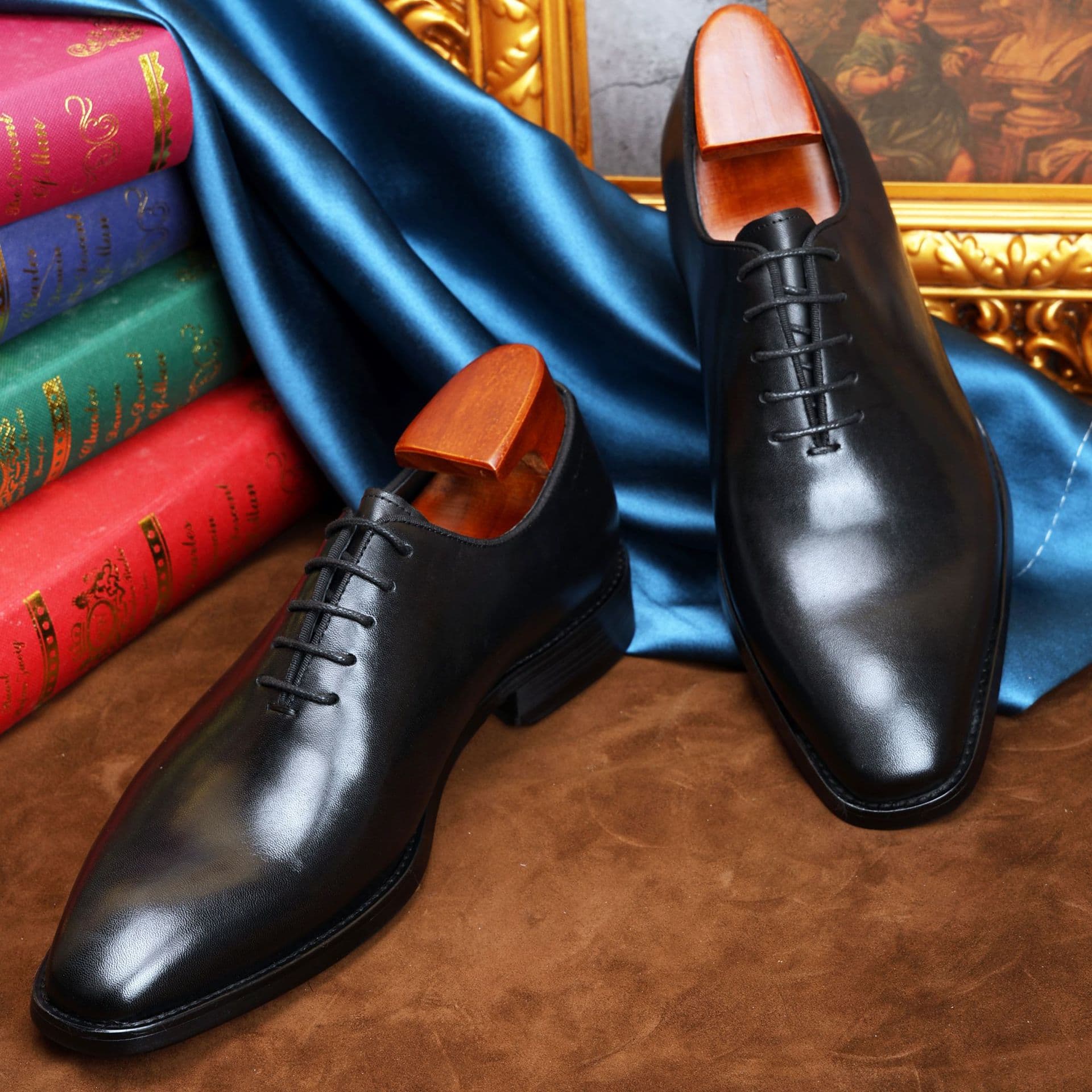 Classic suit jacket, men's oxford shoes, leather retro wedding shoes English style, cowhide, European style 2