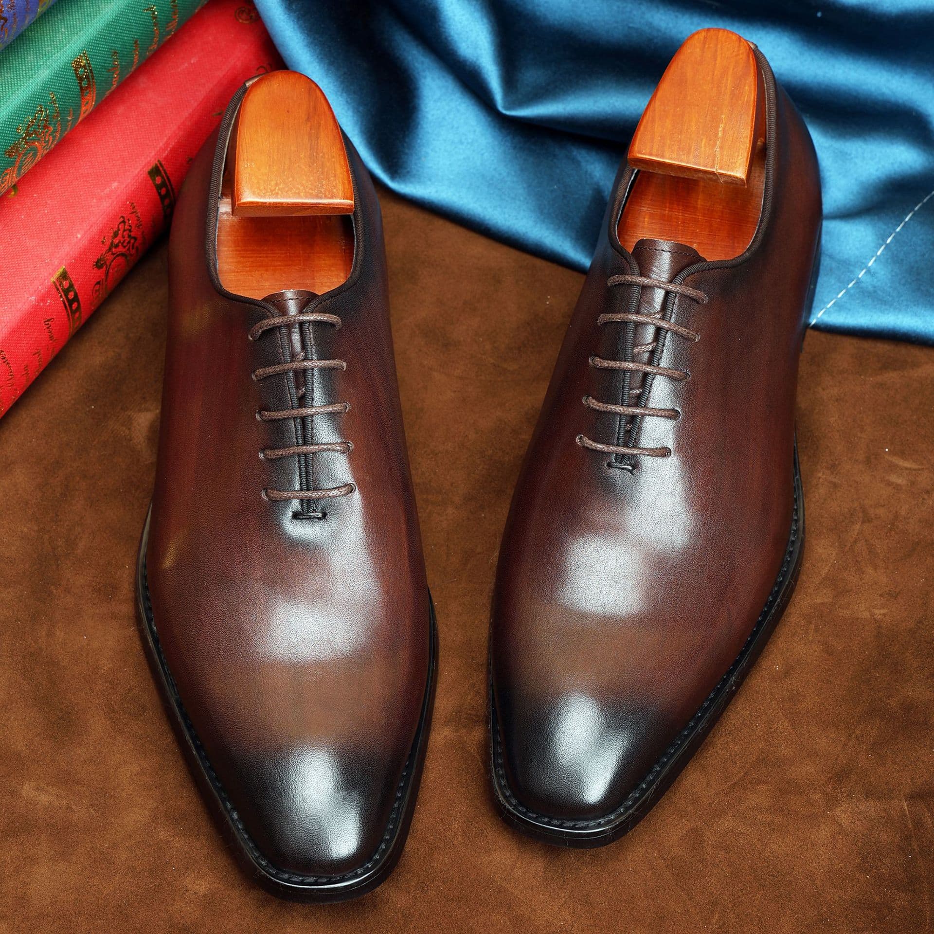 Classic suit jacket, men's oxford shoes, leather retro wedding shoes English style, cowhide, European style 4