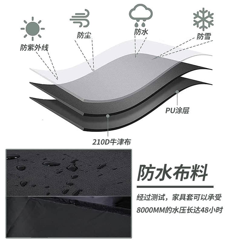 Black polyurethane sofa, custom-made, Amazon, oxford cloth 3