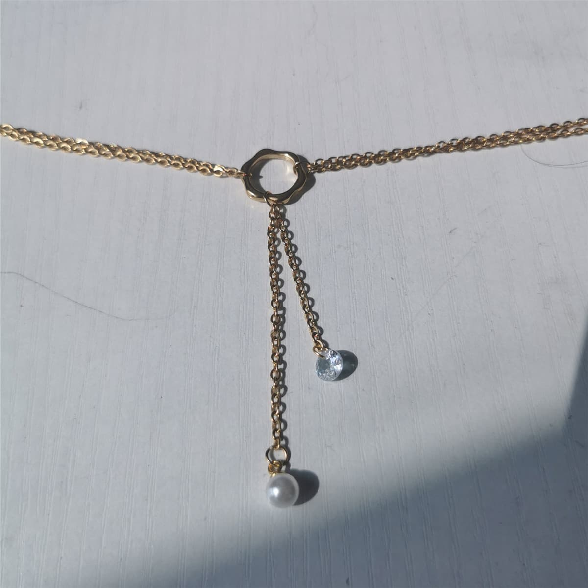 Summer fashionable sophisticated pendant stainless steel pearl 4